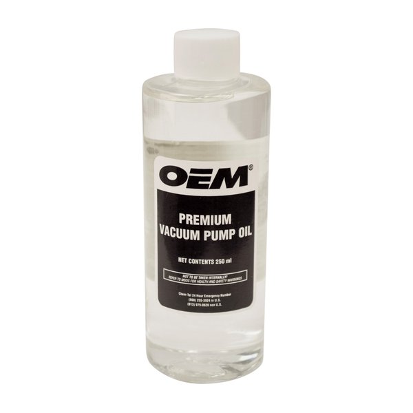 OEMTOOLS 24399 Vacuum Pump Oil, 8 oz, Hydrotreated, 8oz Vacuum Oil Change Tool Accessory, Widely Compatible for Fluid Pump, Automotive, Electrical, and Mechanical Systems