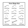 SLVIEKAE 18 Pcs Nose Piercing Kit, Portable Nose Piercing Tools with Free Nose Rings, Nose Stud Piercing Gun for Cartilage Helix Piercing (18 Pack)