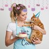 Cat Birthday Party Decorations Kitten Hanging Swirls, Assembled and Ready to Use, Pet Cat Meow Party Decor Supplies 24pcs Puppy Party Streamers Cat Paw Party Decor Banner