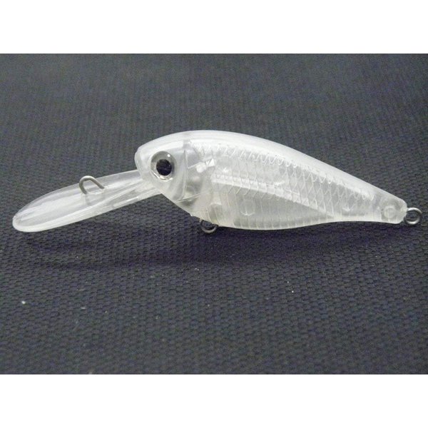 wLure 10 Blank Unpainted Crankbait Wide Wobble Deep Diver Jerkbait Slow Floating Fishing Lures with Free Eyes UPC549