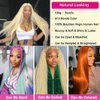613 Human Hair 4 Bundles Brazilian 613 Straight Human Hair Bundles Virgin Blonde Human Hair Straight Human Hair Weave 4 Bundles 613 Blonde Straight Double Weft Brazilian Straight Human Hair Extensions