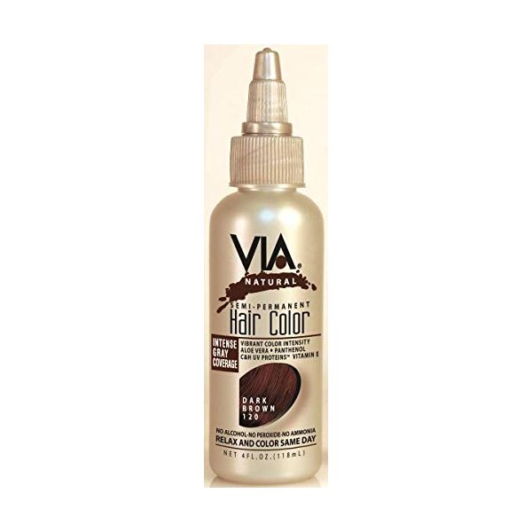 Via Natural Hair Color 120 [Dark Brown] (Pack of 2)