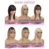 MORICHY Clip in Bangs 360° Bangs Hair Clip Fake Bangs with Long Layered Hair Clip in Hair Extensions Clip on Bangs for Women Curved Bangs for Daily Use Light Brown to Blonde Ombre
