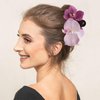 Flower Hair Clips Butterfly Orchid Gradient Pink Purple Claw Clip Sweet and Vivid for Beach, Pools, Daily Life, Weddings, Sorority, Parties, Valentines Day
