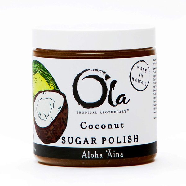 Ola Tropical Apothecary Coconut Sugar Polish with Pure Tropical Oils and Plant Extracts - 11.6 Oz