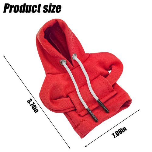 AUCELI Car Gear Shift Cover, Funny Fashionable Mini Cute Hoodie Sweater Shirt Winter Warm Automotive Gear Shift Knob Protector, Universal Vehicle Decor Accessories