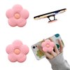 2pcs Daisy Silicone Mobile Phone Grip Stand Flower Phone Grip with Expanding Kickstand Phone Grip Stand Holder Flower Cell Phone Stand for Smartphone Tablet Cell Phone Accessories (Pink)