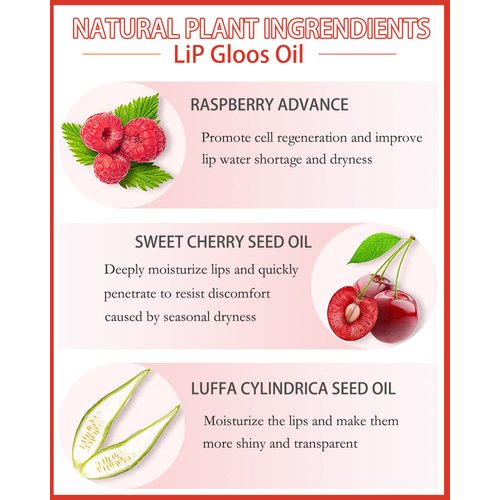 Plumping Lip Glow Oil,Hydrating Tinted Lip Oil Gloss,Glow Reviver Lip Oil,Long Lasting Moisturizing Clear Lip Plumper Oil Tint for Lip Care Dry Lip,Thanksgiving Makeup Gift for Women (#012 Rosewood)