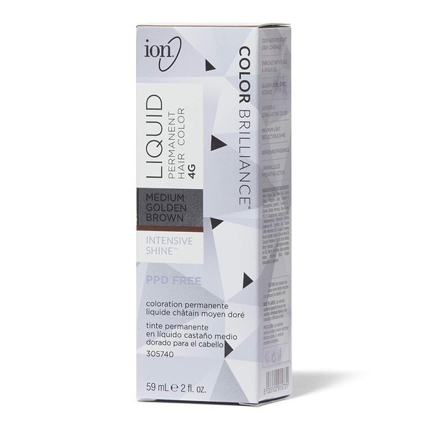 4G Medium Golden Brown Permanent Liquid Hair Color
