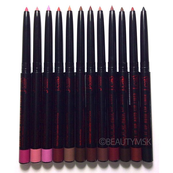 J.cat Beauty Roll It up Auto Lip Pencil Liner All 12 Colors