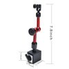 AGPtek 3-Joint Red Adjustable Magnetic Base Holder for Digital Dial Indicator