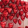 GRESATEK Red Heart Balloons,10Pcs Red Foil Heart Shaped Love Balloons,18Inch Red Helium Mylar Balloons for Valentines,Engagement,Brithday,Baby Shower,Wedding Party Decorations