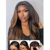 Nadula Bye Bye Knots Glueless Pre Everyting Wig Balayage Brown Body Wave 7x5 Pre Cut HD Lace Front Wigs Human Hair Pre Plucked Bleached Knots Ready to Go Highlight Ombre Wig 150% Density 16inch
