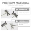LALAFINA 8 Pcs Dragonfly Hair Clips Retro Dragonfly Style Hairpins Metal Alloy Hair Barrettes Vintage Dragonfly Bobby for Girls Women Wedding