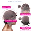 Ali Bling Blonde Pixie Cut Wig 13X1 Pixie Cut Lace Front Wigs Human Hair T30 Short Curly Human Hair Wigs for Black Women Pre Plucked Glueless Wigs Human Hair Ombre Brown Highlight Wigs Human Hair