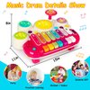 3 in 1 Musical Toys for Toddlers 1-3 Piano Xylophone Drum Set Toys for 1 2 3 Year Old Girls Birthday Music Instruments Baby Learning Developmental Sensory Toys Toddler Toys Age 1-2 2-3