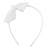 MEEDEE White Bow Headband Toddler Headband Big Bow Grosgrain Ribbon Hair Hoop Headband for Girls Toddlers Girls Kids Party Decoration Cosplay Costume Headwear Makeup Handmade Hair Band