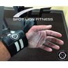 Spot Lion Fitness Wrist Wraps (Professional Quality) Powerlifting, Bodybuilding, Weight Lifting Wrist Supports for Weight Training - Black with White Stripes