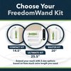 100% Cotton, Washable Carry Bag for FreedomWand Toilet Aid – Breathable Travel Pouch More Discreet Than Clear Zipper Pouches – Fits All 4 Pieces of FreedomWand Perfect for Traveling