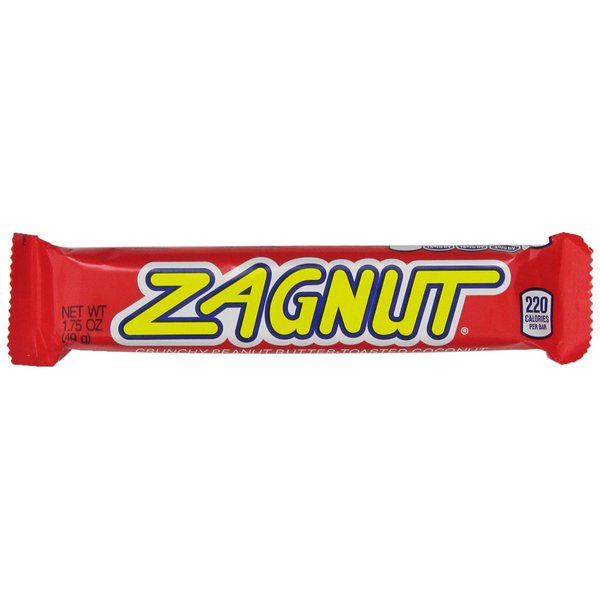 ZAGNUT Peanut Butter Coconut Candy Bar, 1.75 Ounce (Pack of 18)