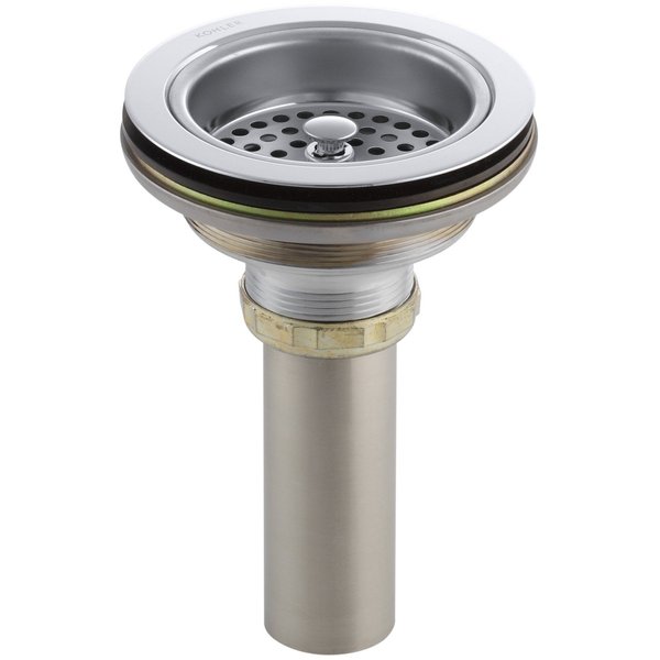 Kohler K-8801-CP Duostrainer Sink Strainer,Fits Most Standard Kicthen Sinks, Polished Chrome