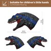 Yolococa Dinosaur Hand Puppets Realistic Latex Soft Animal Head Toys Set, Hand Puppet Toys Gift for Kids, Party Show Imaginative Play (Tyrannosaurus & Triceratops & Velociraptors)