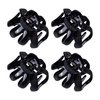 AUEAR, Octopus Clip Jaw Hair Claw Spider Hair Claw Clips Hairpins for Thick Hair (Black, 4 Pack, 3.15"x2.75")