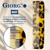 Giorgio G27 Handmade All Fine Tooth Pocket Comb, Hair Comb Straightener for Everyday Grooming Styling Hair, Mustache and Beard for Men Women and Kids, Use Dry or with Balms, Saw Cut and Polished