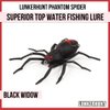 LUNKERHUNT Phantom Spider Lure for Bass Fishing (2.5 Inch) | Topwater Spider Fishing Lure with Natural Walking Action | Soft Hollow Body Weedless Hooks for Trout and Pike