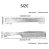 Dolmifapro 2 Pcs Metal Comb, Fine Tooth Metal Comb, Metal Comb for Man, Stainless Steel Comb Set, Professional Barber Comb Hair Cutting for Hair Stylist, Heat Resistant, Relief Cross Star