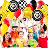 Cars Birthday Decorations, 3rd Birthday Decorations for Boys, 3 Balloon Number, Race Car Birthday Party Decorations, Race Car Balloons (3)