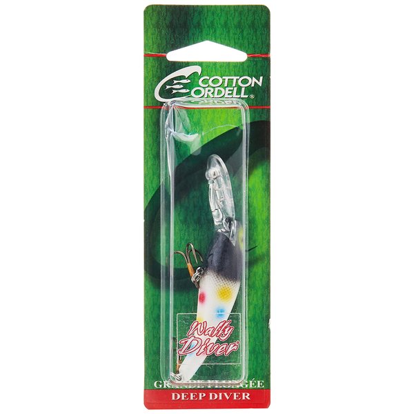 Cotton Cordell Wally Diver Walleye Crankbait Fishing Lure, Accessories for Freshwater Fishing, 2 1/2", 1/4 oz, Wonder Bread