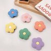 Pink Daisy Flower Phone Grip Holder, Collapsible Expandable Silicone Phone Grip, Cute 2D Phone Back Holder Grip, Cell Phone Grip for Smartphone Tablet Cell Phone Accessories Grip, Cell Phone Grips