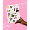 xo, Fetti 50th Birthday Party Decorations 50 and Fabulous Temporary Tattoos - 38 styles | Gold + Silver Foil Fifty Birthday Gift, Birthday Girl