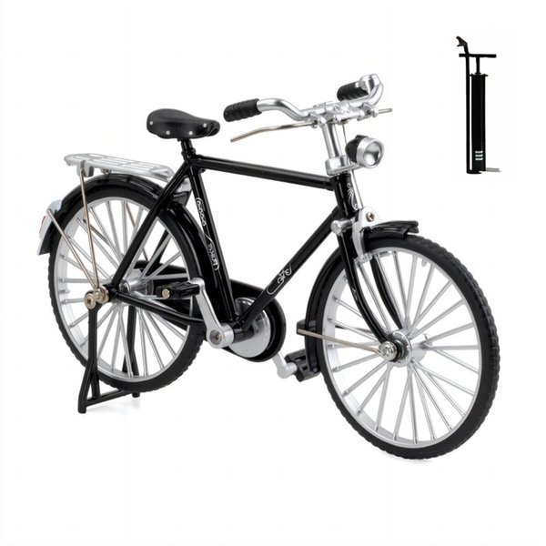 ZEZEFUFU Retro Bicycle Model 1:10 Miniature Alloy Bicycle Model Mini Bike Decoration Ornament for Home