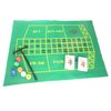 10 Inch Roulette Set Casino Game Kit Contains Plastic Roulette Wheel,Chips,Playing Cards,Felt Layout