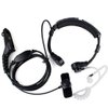 Throat Mic Earpiece Headset Mic Covert Acoustic Tube with Finger PTT Compatible with Motorola XPR6000 XPR6500 XPR6550 XPR7000 XPR7550 XiR P8200 XiRP8268 APX1000 APX6000 Two Way Radio Black Black