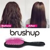 Brushup-Wet & Dry Vented Detangling Hair Brush,SmoothGlide Detangling Hair Brush- Gentle Haircare for Tangle-Free Locks, Cherry Blossom