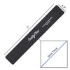 PrettyClaw | 10pc Professional Nail File 80/100 Grit Black Rectangle Acrylic Nail Files Plastic Center Double Sided Emery Board for Nails Washable 7 inch Nail File
