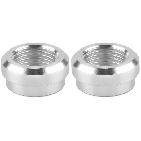 YSIL 1/4” NPT Female Weld on Bung Fuel Tank Fittings Aluminum Weldable Fitting Adapter 2PCS