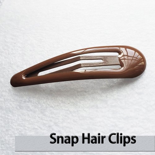 ROCST Snap Hair clips hair style accessories kits for girl women ballet dance U shaped hair pins Bobby clips,42pcs (Brown, 3 inch Kit)