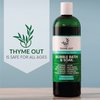 Thyme Out All-Natural Bubble Bath - Hypoallergenic Skin-Soothing Thyme Bath Foam - Sulfate-Free, Paraben-Free Formula Provides Deep Moisturization and Hydration for All Skin Types - 16 Oz
