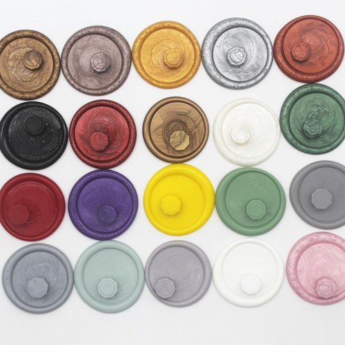 Andotopee Premium 600pcs Silver Wax Seal Beads - Octagon Wax Pellets Refill Pack for Wedding Invitation Decor, Letter Envelope Seal, DIY Crafts