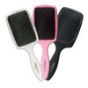 Tion Detangler Damp Brush for Wet & Dry Hair | Negative Ion Infused Ball Tips Reduce Frizz and Massage Scalp, Tangle Free Detangling Hair Brush for Adults & Kids Hair - Pink