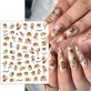 8 Sheets Cupid Angel Nail Art Stickers 3D Cupid Nail Decals Self Adhesive Rose Flower Heart Angel Design Nail Stickers Valentines Day Nail Supplies Angel Nail Charms Decoration for Women DIY Manicure