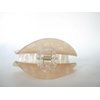Generic Mixed color peach coral marbled hair claw clip