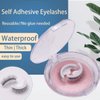 Self-Adhesive Eyelashes, Ksndurn Reusable Thin False Eyelashes - Non-Slip Waterproof False Lashes Without Glue