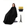 woniutch Professional Barber Cape with Neck Duster Brush and Hair clip; Hair Cutting Cape and Salon Cape for Men and Women