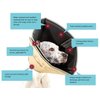 All Four Paws Comfy Cone Pet Cone for Dogs, Cats, X-Small, Black - Comfortable Soft Dog Cone Collar Alternative for After Surgery, Wound Care, Spay, Neuter - Dog and Cat Recovery Collar
