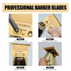 FX707Z DLC Replacement Blades for BaByliss PRO Barberology Trimmer Blade,Gold FX Replacement Trimmer Blades for BaByliss FX787 & FX726 Trimmer